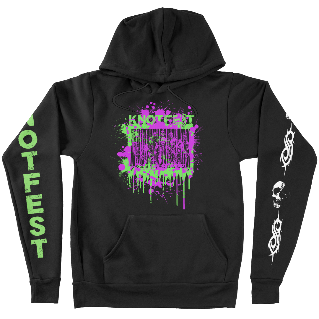 Knotfest Barcode Splatter Pullover Hoodie - S