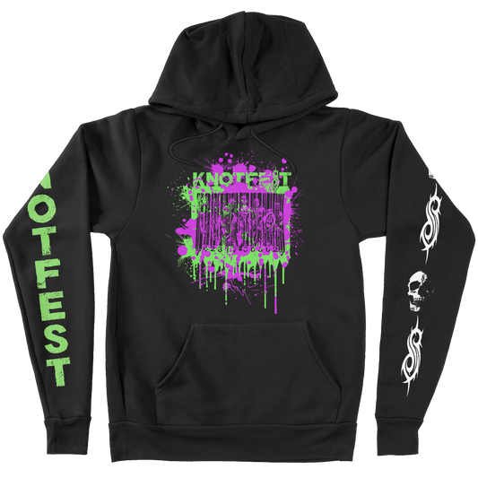 Knotfest Barcode Splatter Pullover Hoodie - S