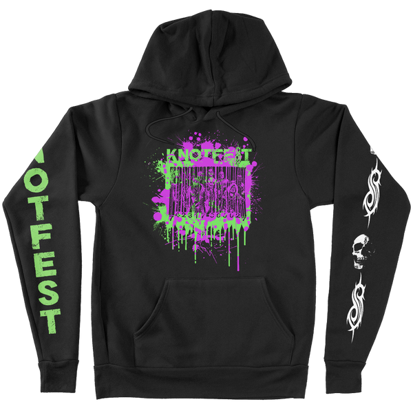 Knotfest Barcode Splatter Pullover Hoodie - Knotfest