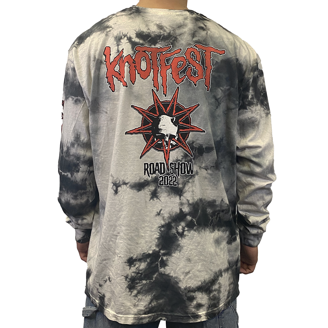 Knotfest Leg 1 Deathknot Red Bomba Tie Dye Long Sleeve T-Shirt