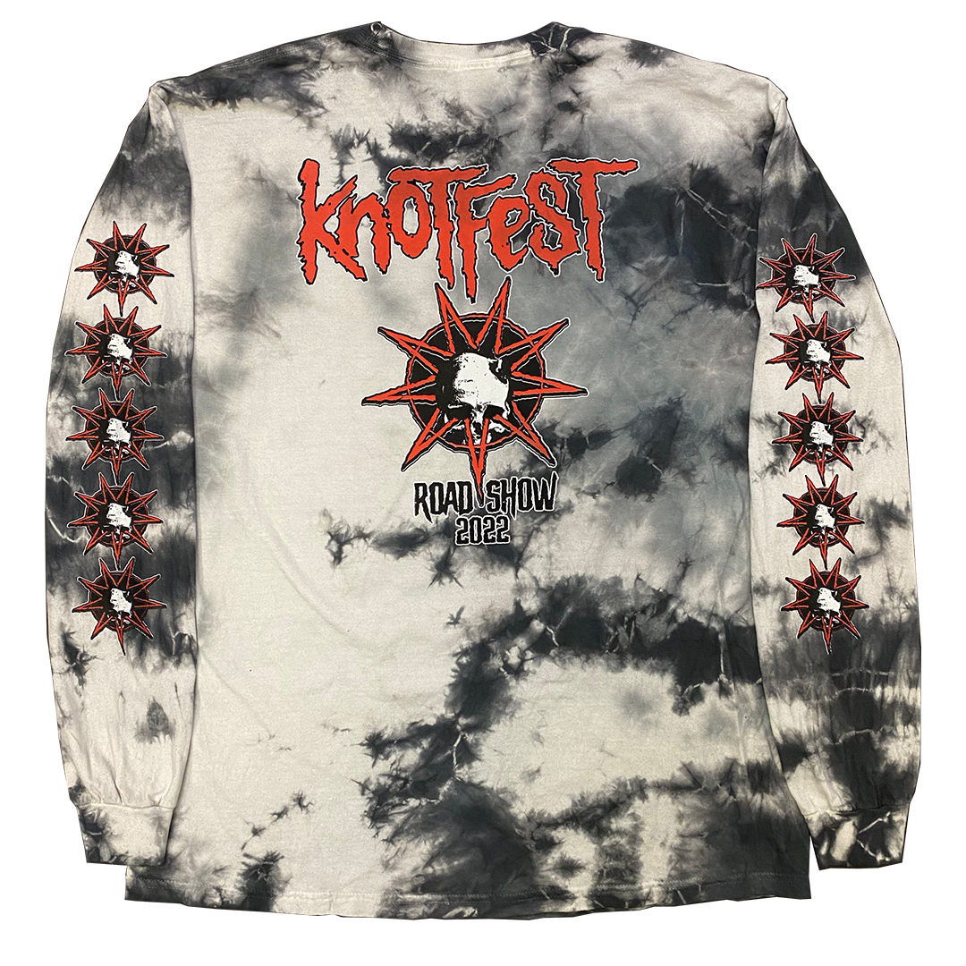 Knotfest Leg 1 Deathknot Red Bomba Tie Dye Long Sleeve T-Shirt