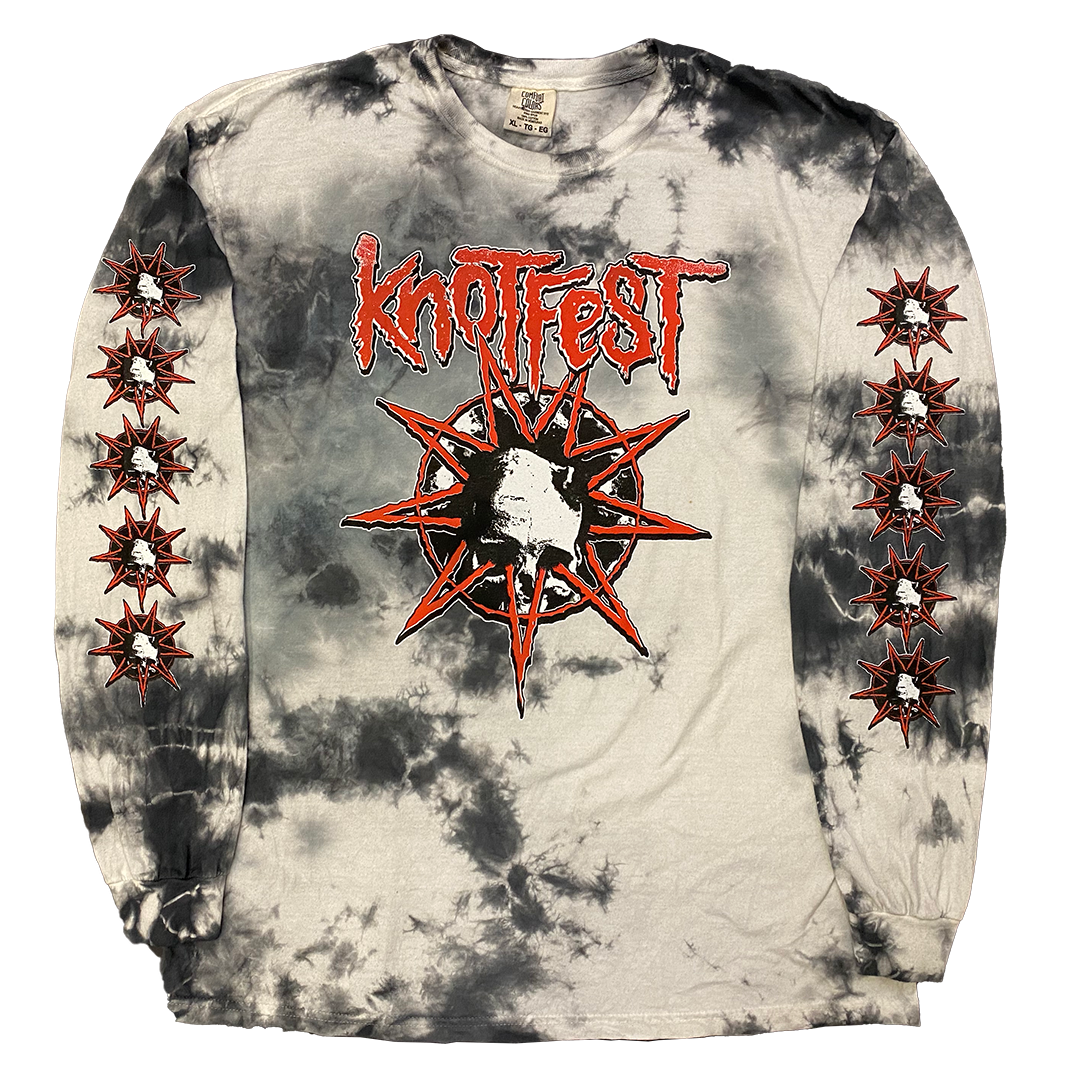 Knotfest Leg 1 Deathknot Red Bomba Tie Dye Long Sleeve T-Shirt - S