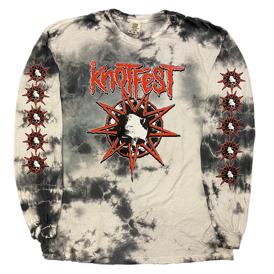 Knotfest Leg 1 Deathknot Red Bomba Tie Dye Long Sleeve T-Shirt - S