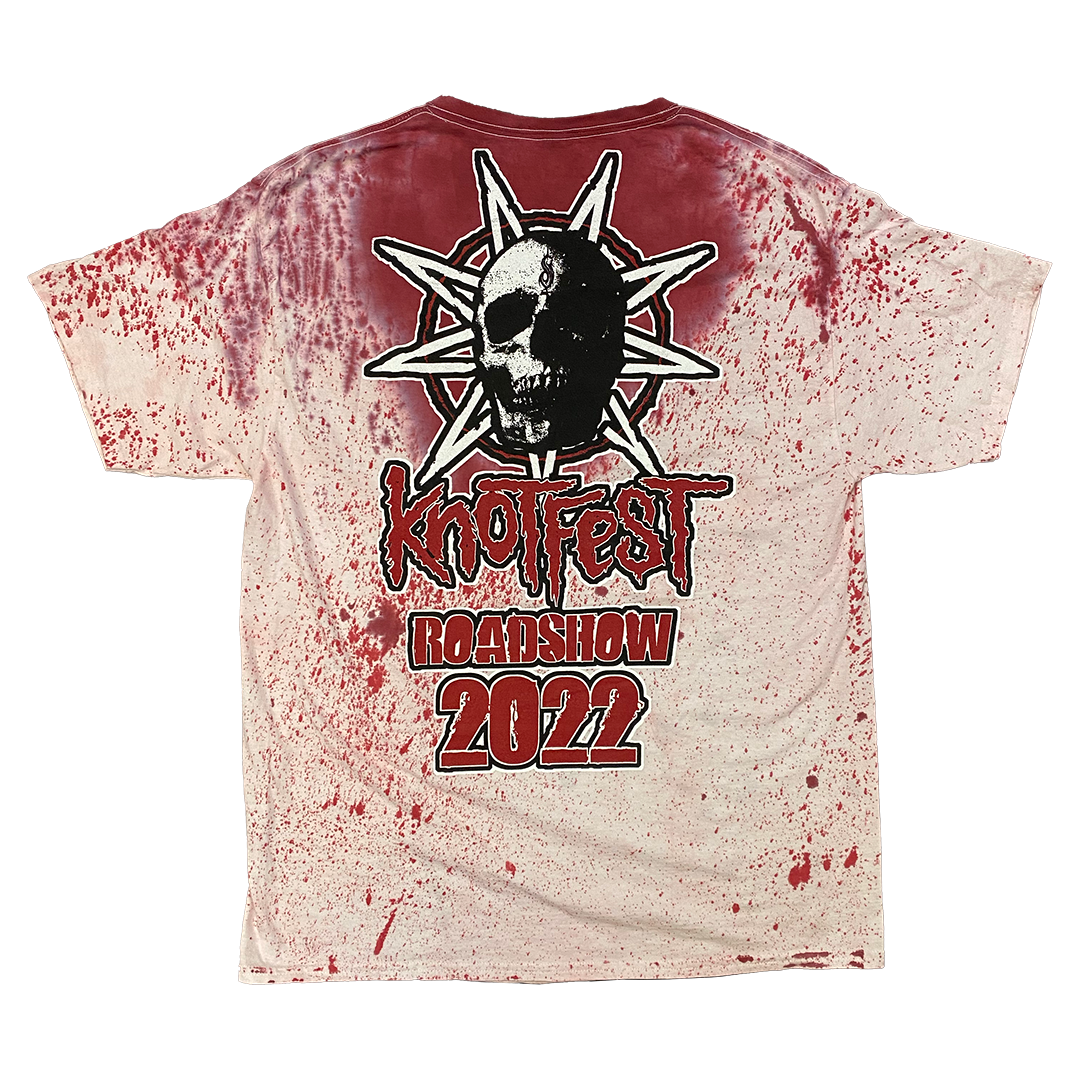 Knotfest Leg 2 Star Skull Blood Splatter T-Shirt