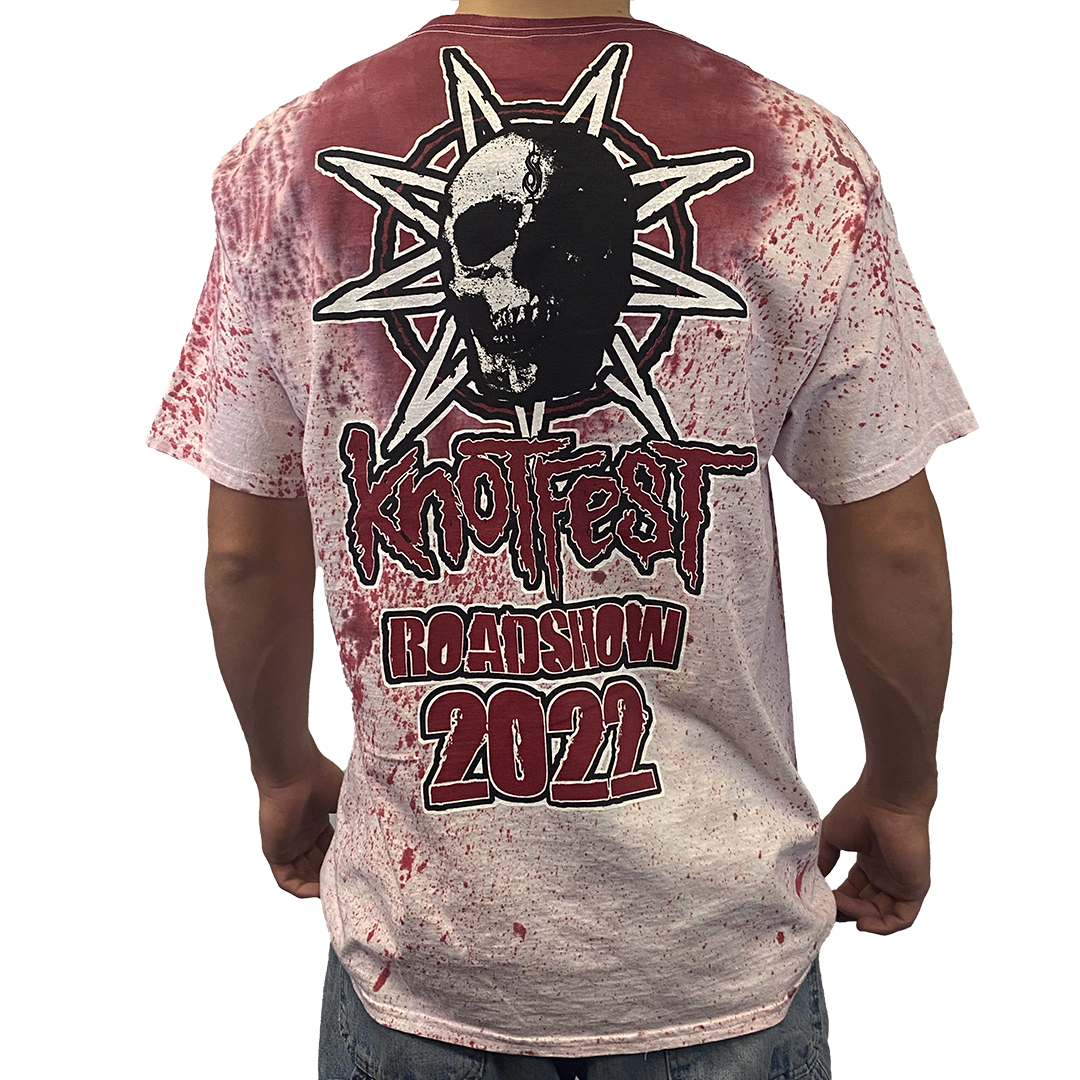 Knotfest Leg 2 Star Skull Blood Splatter T-Shirt