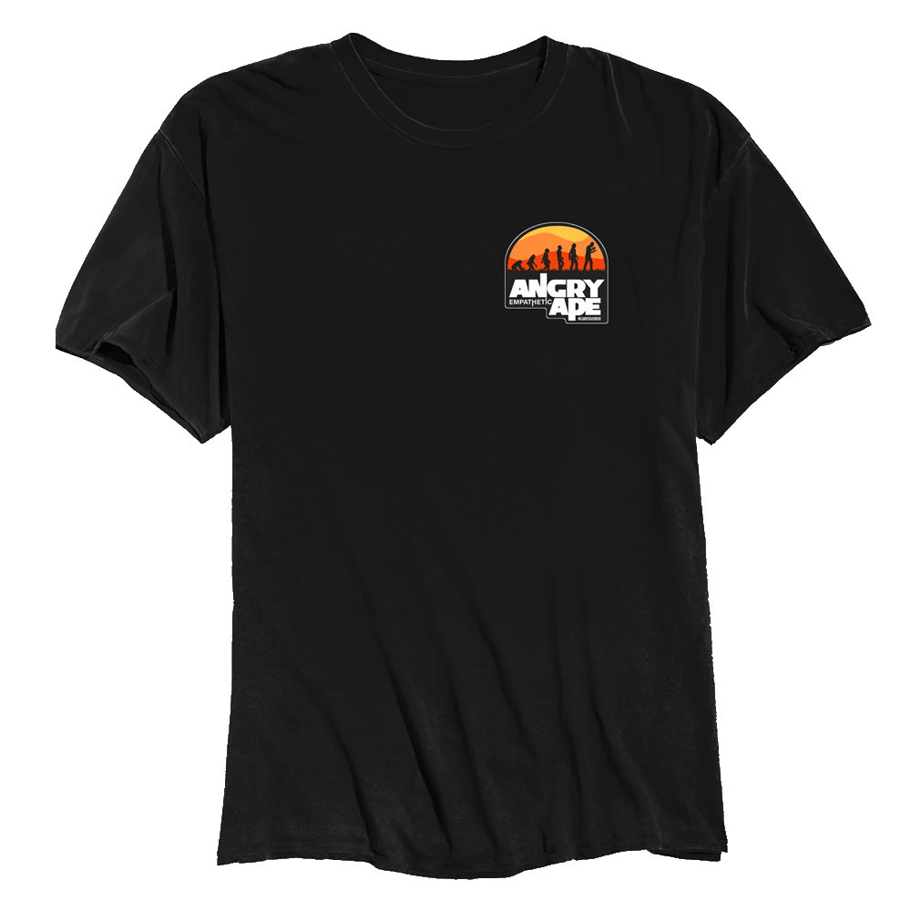 LUKE SEVEREID ANGRY APE LC/BACK TSHIRT BLK