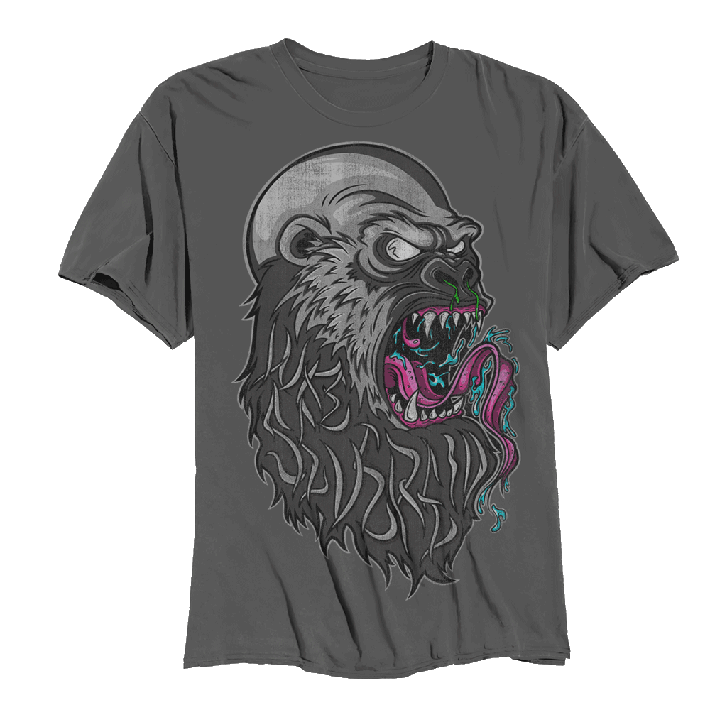 LUKE SEVEREID APE FACE TSHIRT VBLK