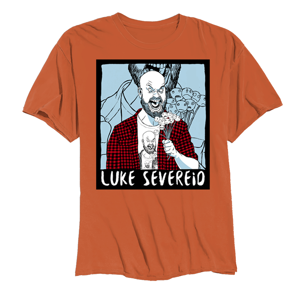 LUKE SEVEREID DANDY YELLING TSHIRT BURNT ORNG