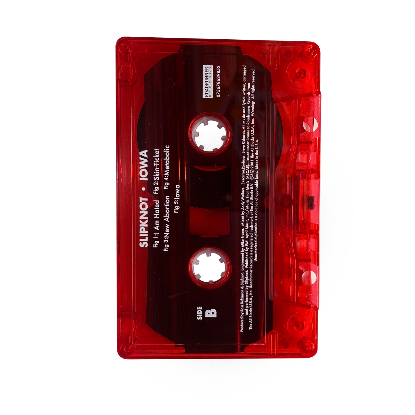 Slipknot Iowa 20th Anniversary Cassette Tape - Red