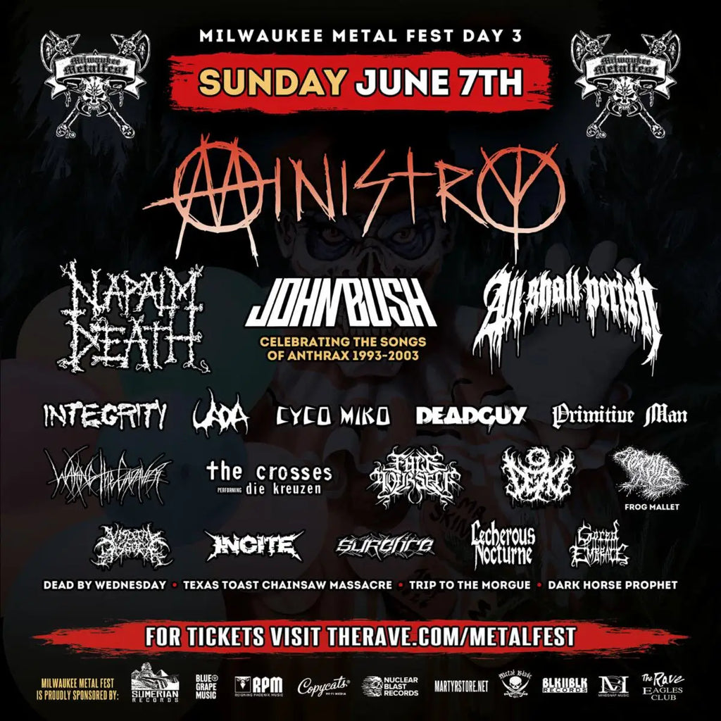 Milwaukee Metal Fest 2026 Line Up Adds Napalm Death and More
