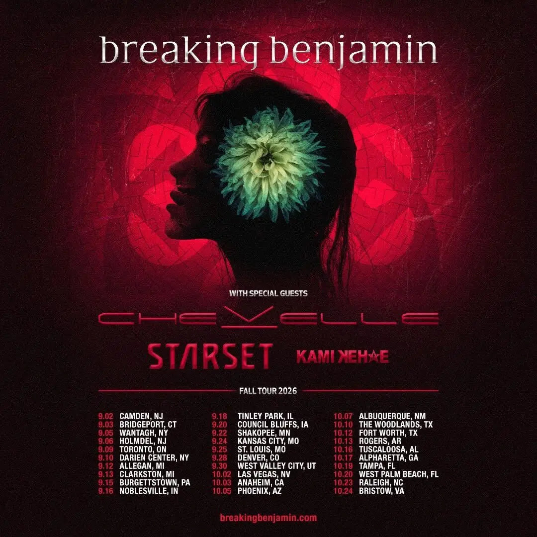 Breaking Benjamin Hit the Road for 2026 US Tour