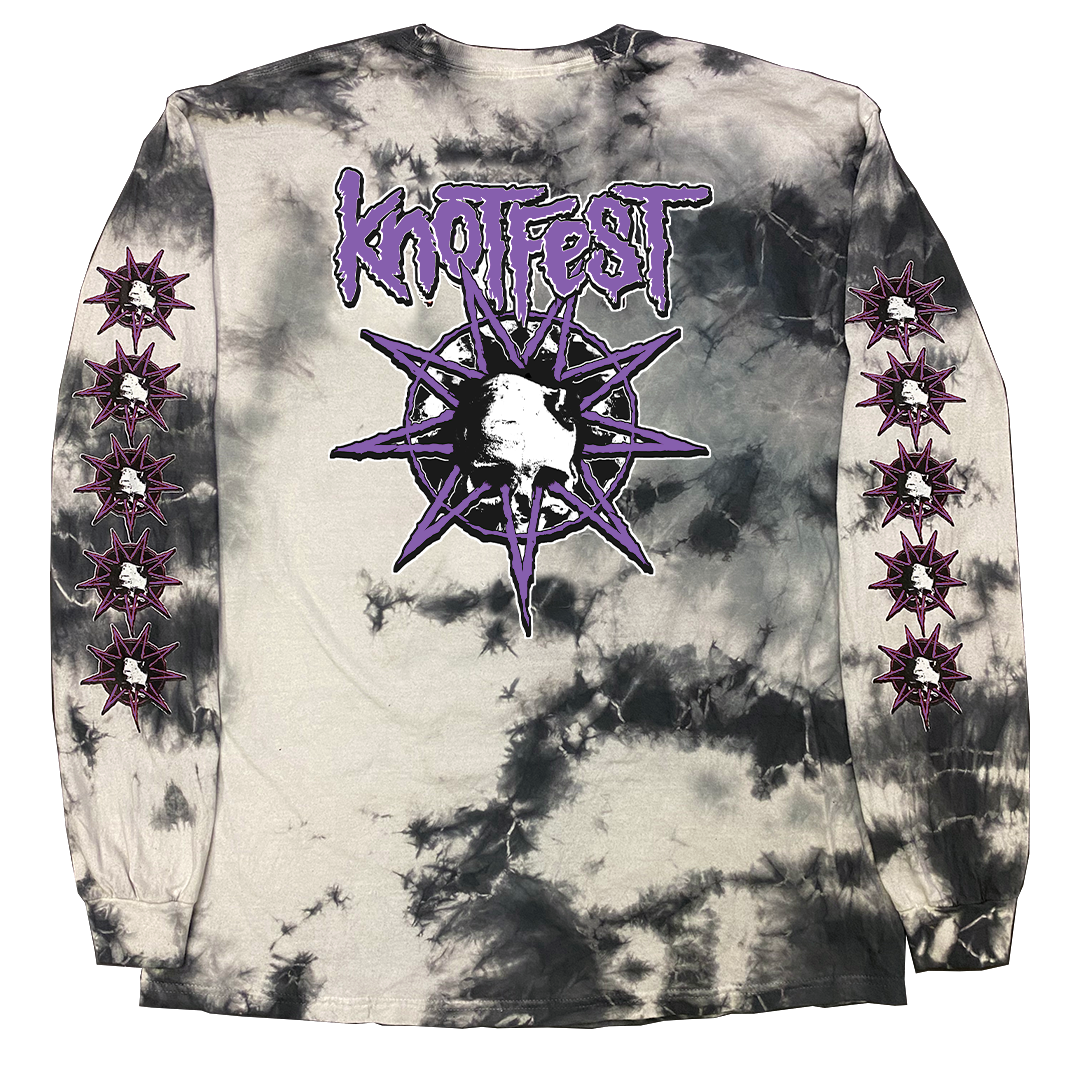 Knotfest Leg 2 Deathknot Purple Bomba Tie Dye Long Sleeve T-Shirt