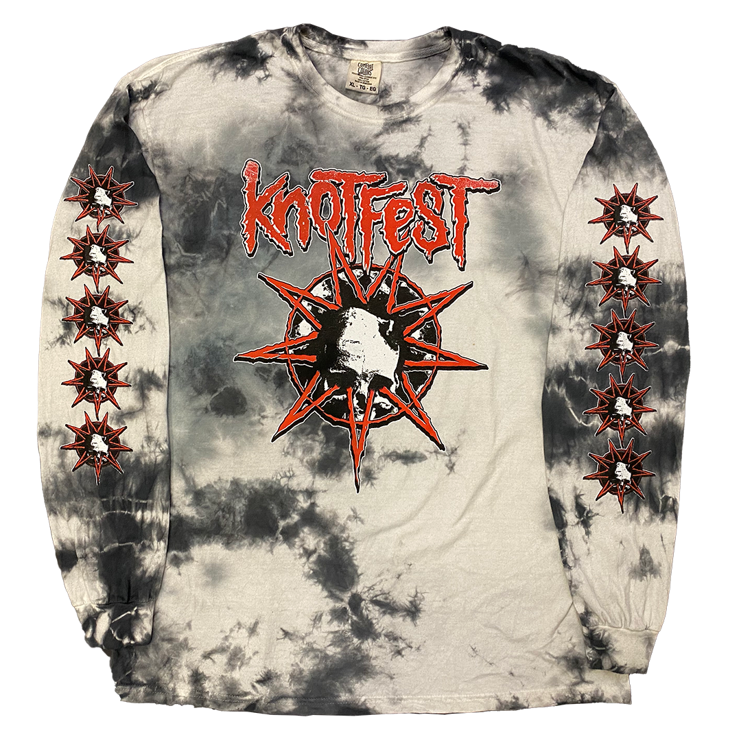 Knotfest Leg 1 Deathknot Red Bomba Tie Dye Long Sleeve T-Shirt