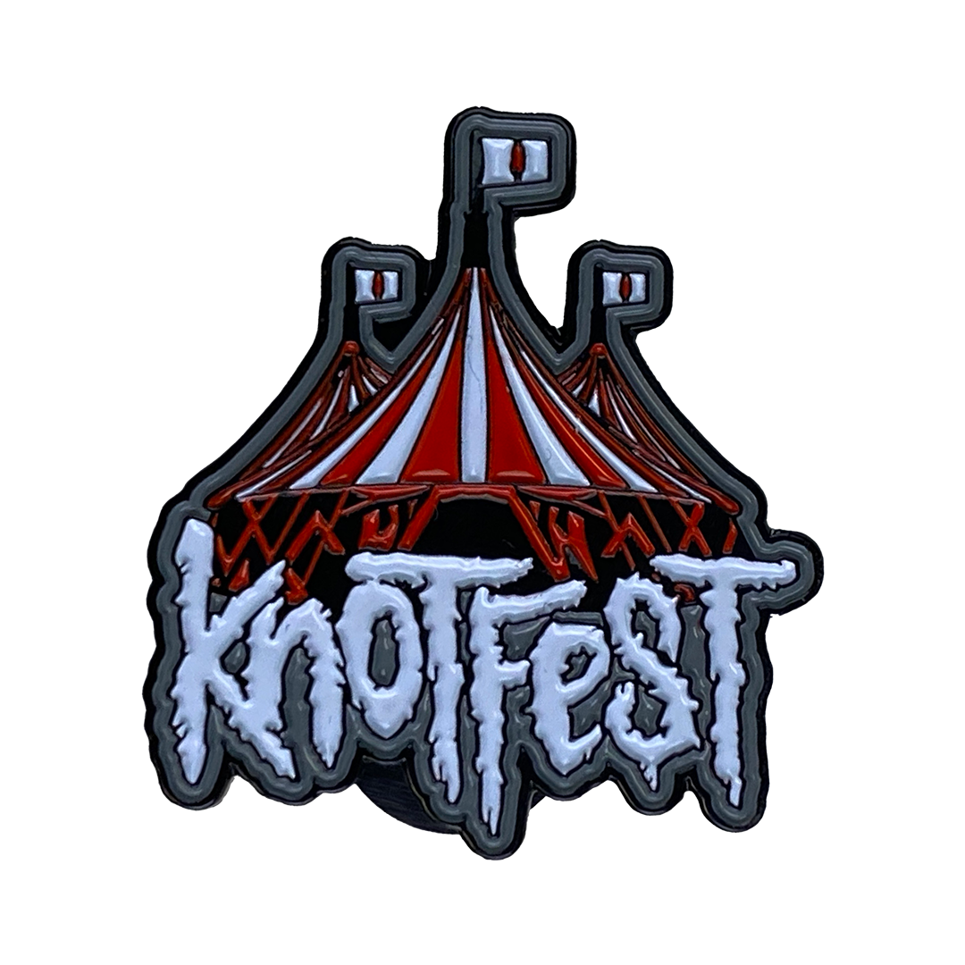 Knotfest Roadshow Tent Engraved Metal Pin